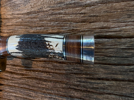 New in paper Randall Knife Model 25-6 Trapper in Stag Leather Handle Stainless Blade, NSH