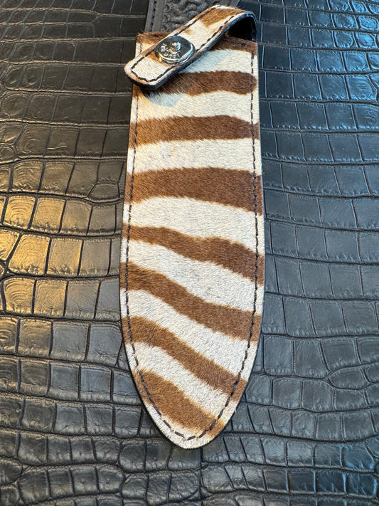 Randall Model Clinton Special TC Exotic Sheath in Zebra by Treeman.