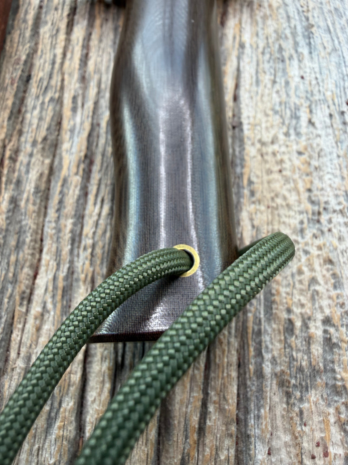 Nice Randall Model 16 SP#1 Special fighter with a Brown Micarta handle. SS blade, brass hilt. Lanyard. Brown leather sheath.