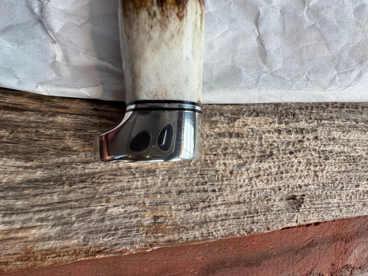 New in Paper Randall Knife Model #8-4 Old Style Trout And Bird Stag Handle