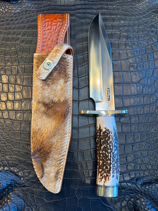 Randall Model 12-9/14 Grind Sheath in Exotic Giraffe by Treeman. (Sheath only)