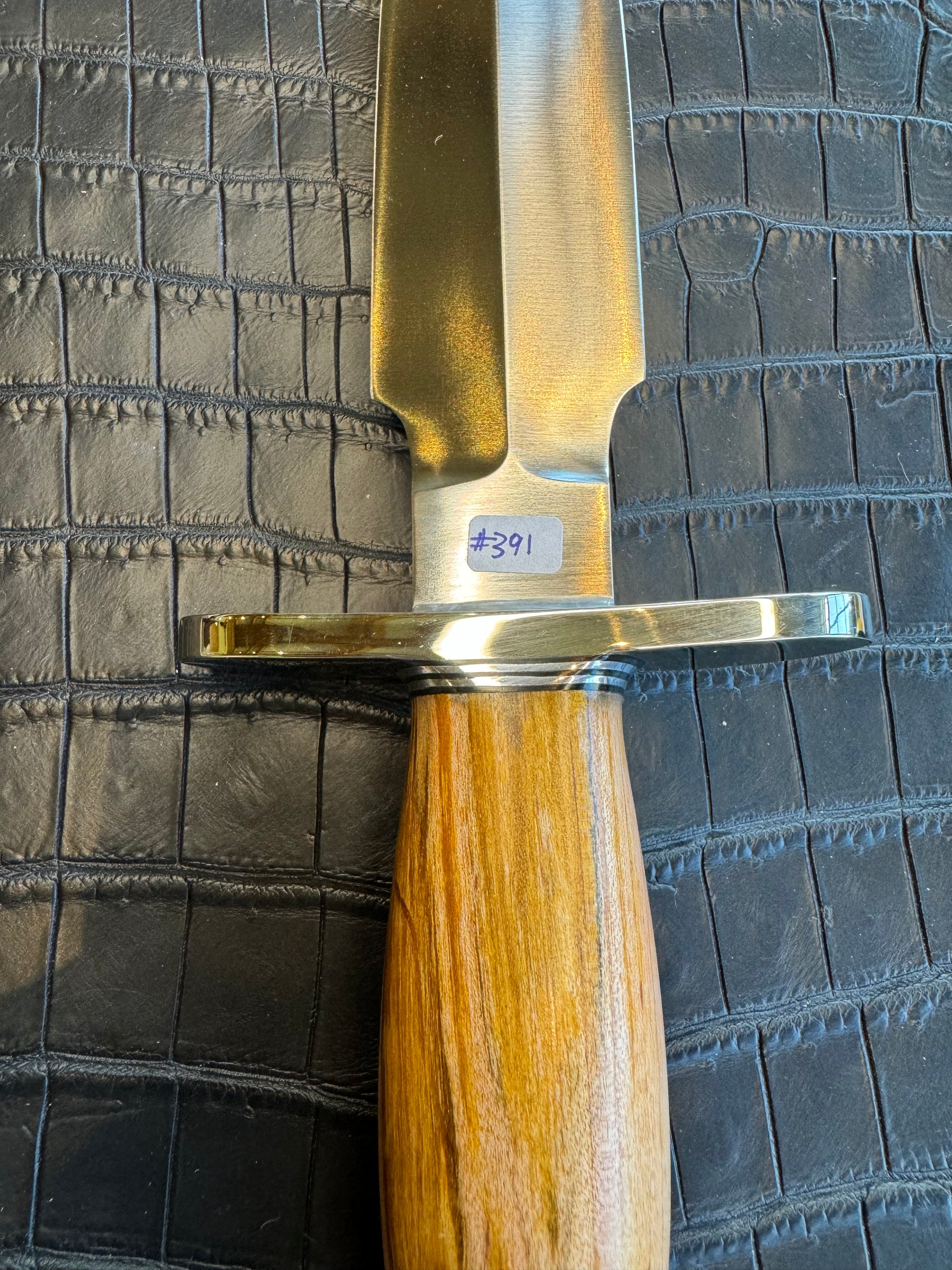 New in Paper Randall Knife Clinton Special TC Nickel Hilt Stainless Steel Cedar Wood Handle.