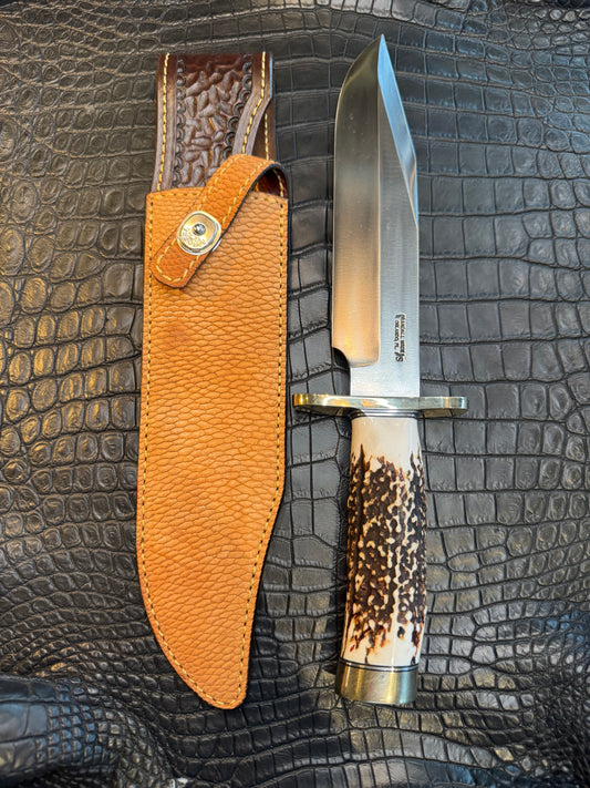 Randall Model 12-9 Clip Point Sheath in Exotic Beaver Tail by Treeman. (Sheath only)