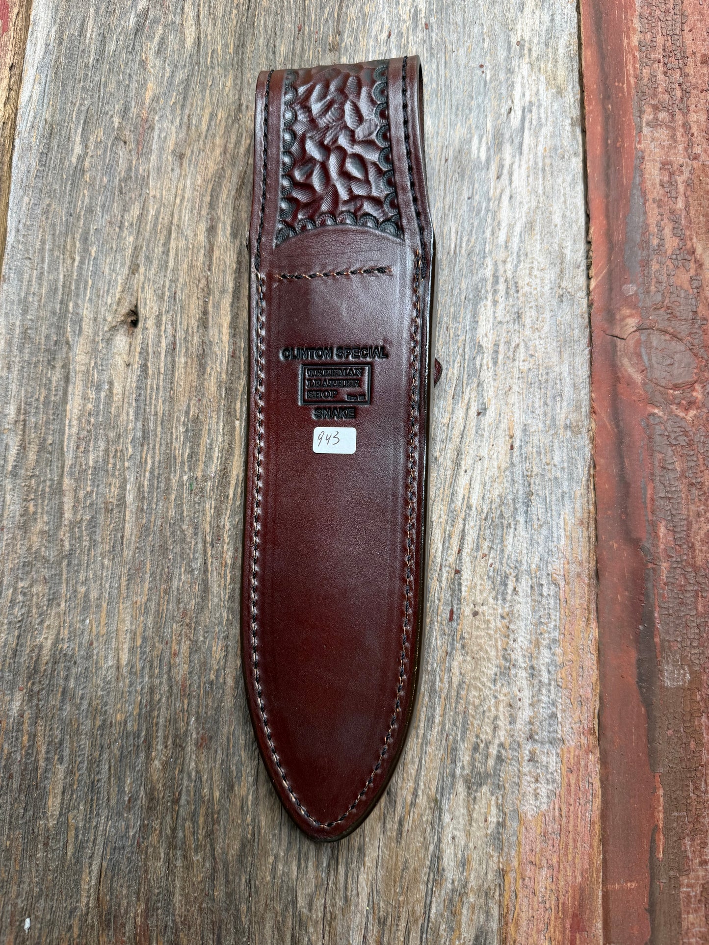Randall Model Clinton Dealer Special with Exotic Prairie RattleSnake skin from Treeman Sheaths.