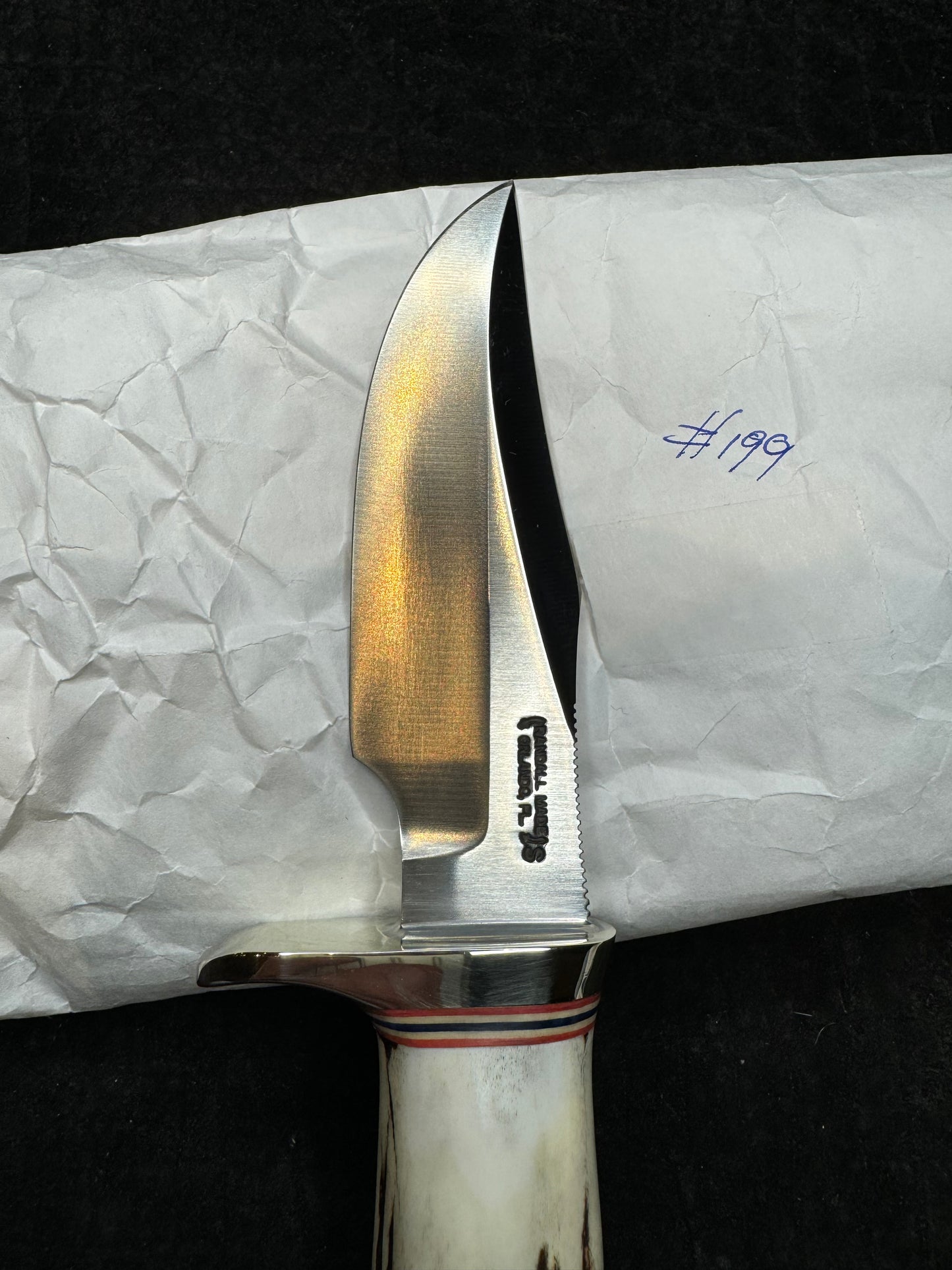 New Randall Knife Stanaback Special Nickel Silver Hilt Stag Stainless Steel