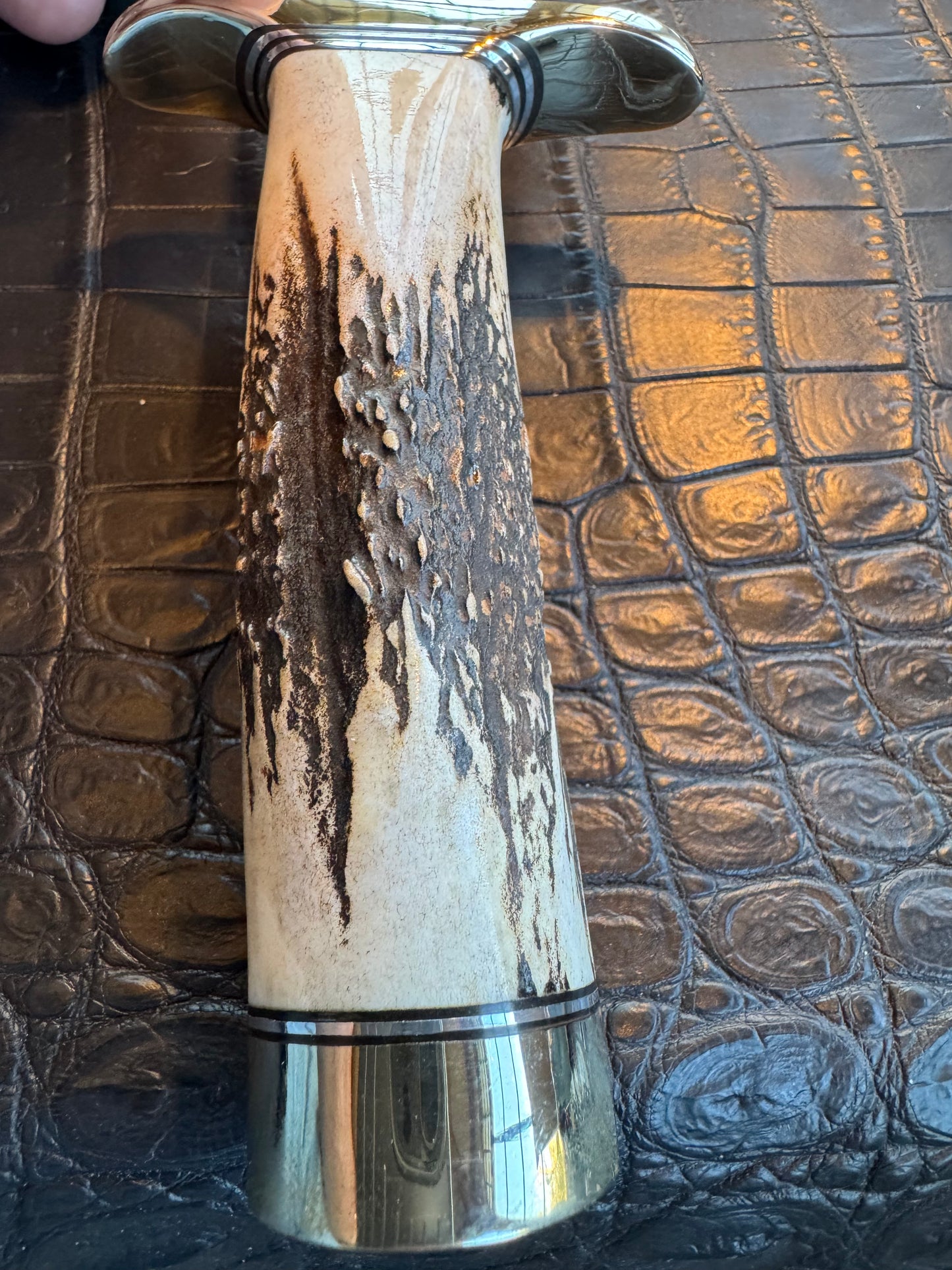 Nice Randall Knife 14-7 1/2 Stag Nickel Silver Hilt + Buttcap Stainless Steel Blade