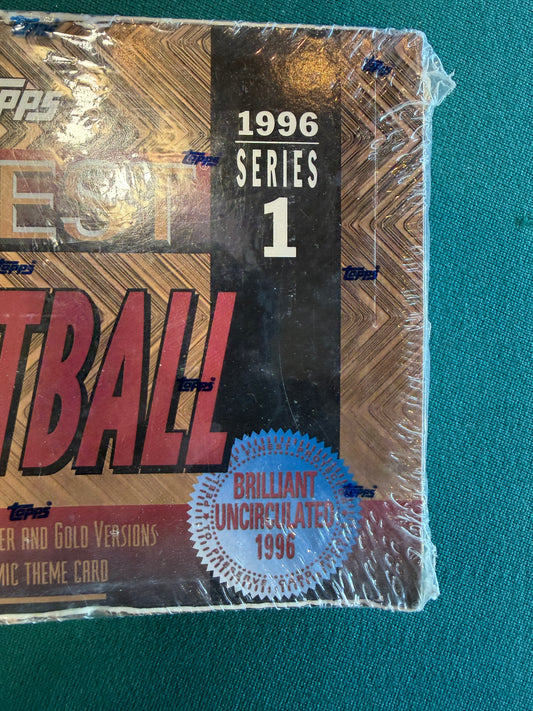 1996 Topps Finest NFL Football Series 1 Factory Sealed Hobby Box 24 packs per box