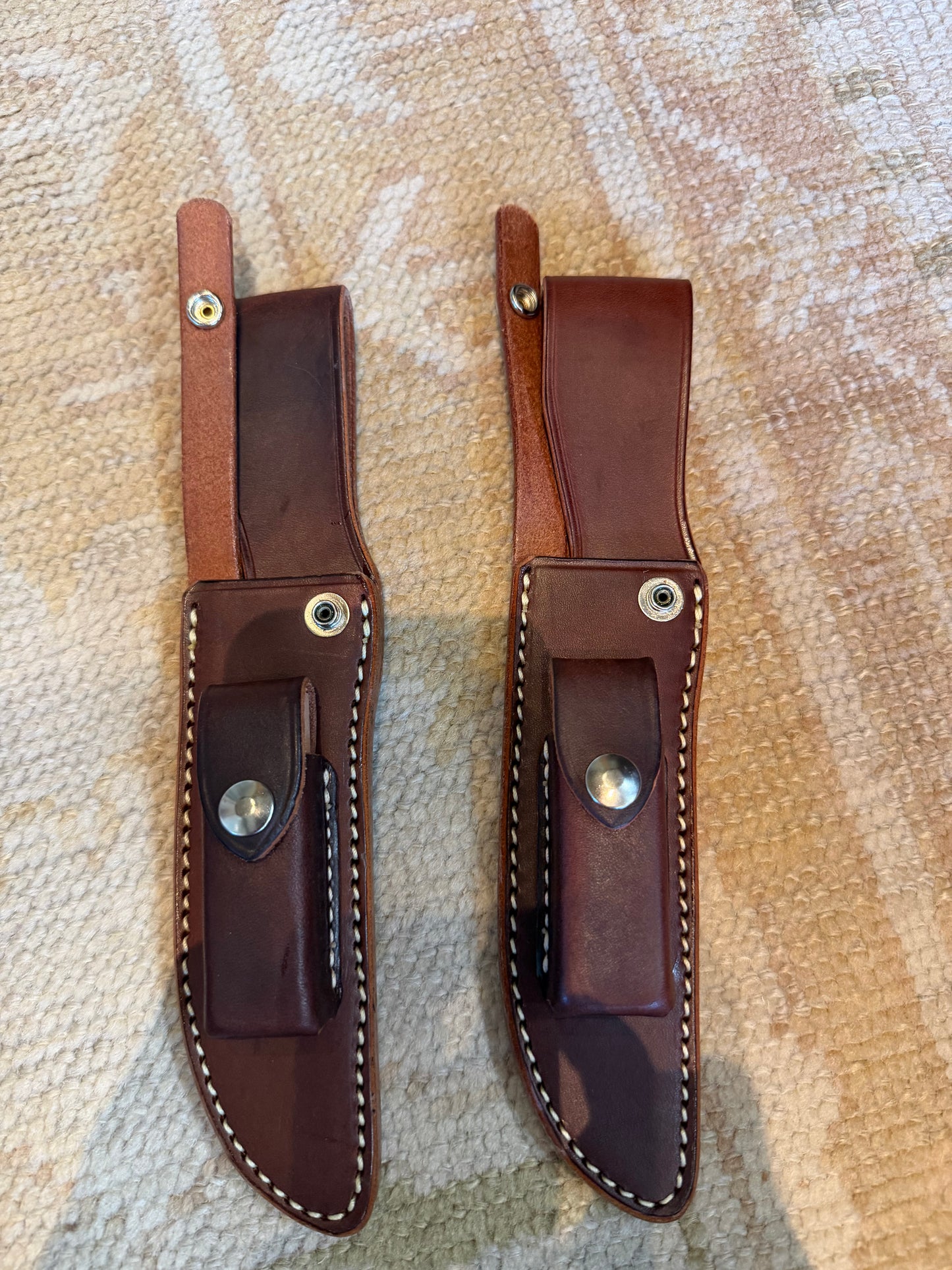 New Randall Sullivans by Gutcher Leather Knife Sheath for a Model 3-6 with Sharpening Stone.