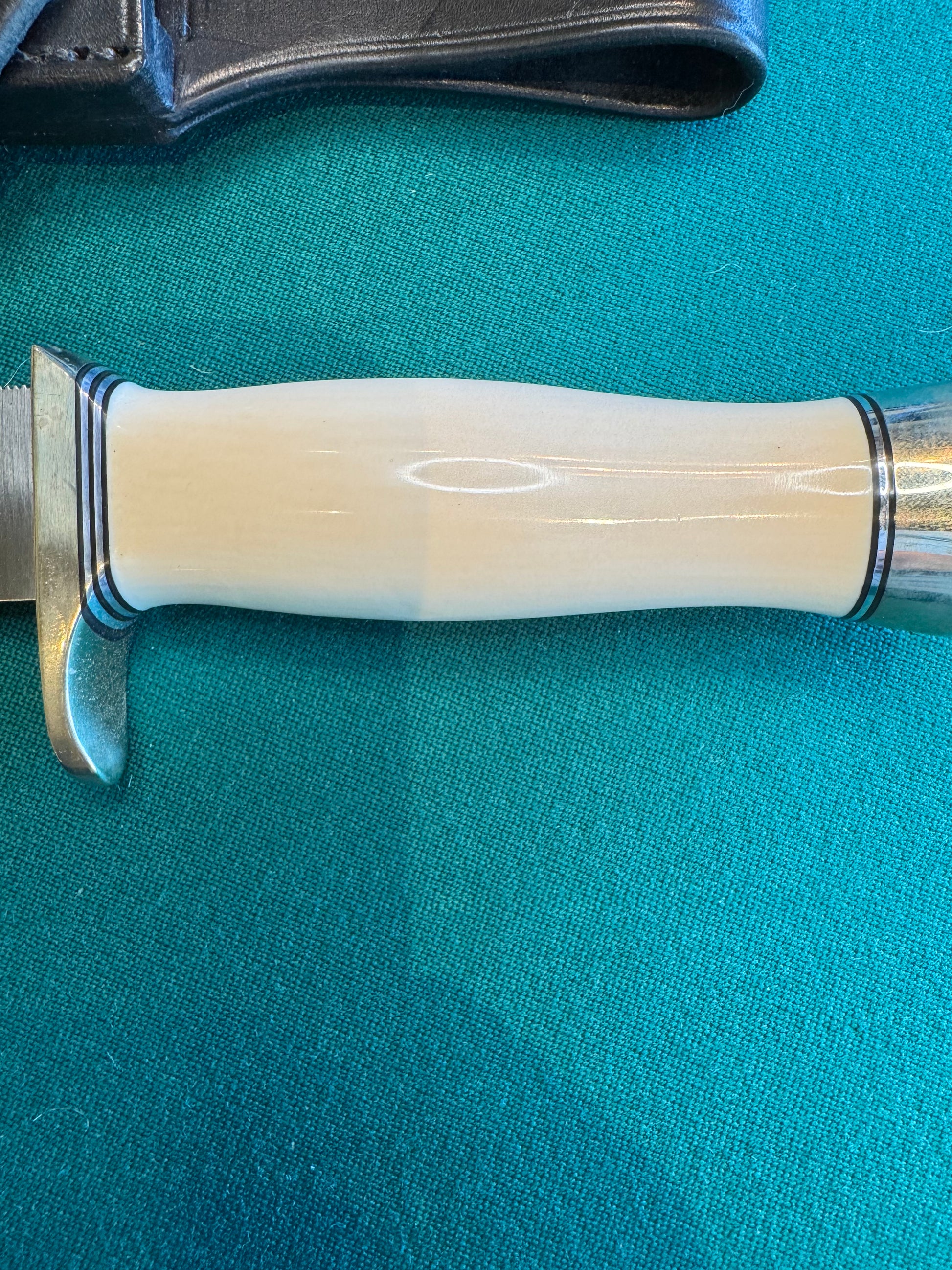 Randall Knife Model 19-5 NSH Resin Ivory Stainless Steel Black Randall Sheath