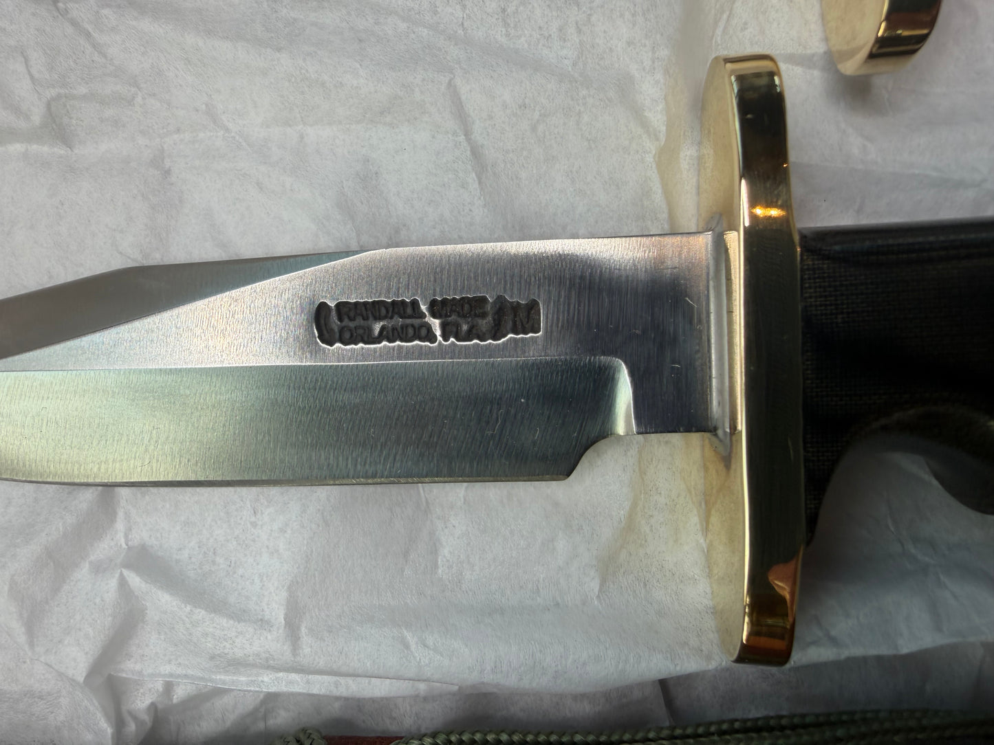 New in Paper a Pair of Sequentially numbered Randall Made Knife Mini Model 14’s Attack Knife Black Micarta SN # 1413 and # 1414