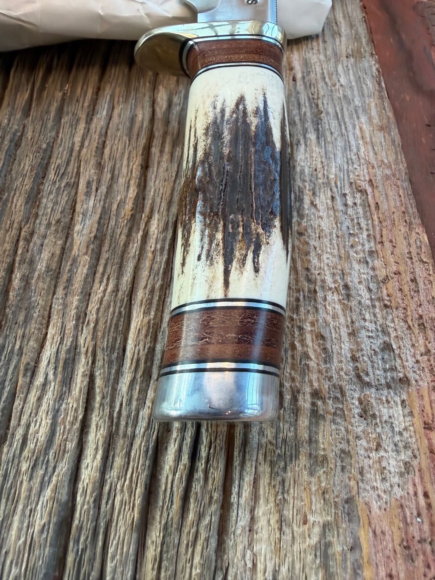 New in paper Randall Knife Model 25-5 Trapper in Stag Leather Handle Stainless Blade, NSH (Copy)