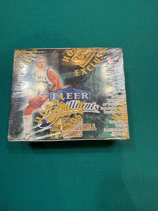 1998/99 Fleer Brilliant’s  Basketball Hobby Box 24 packs per box. Factory Sealed!