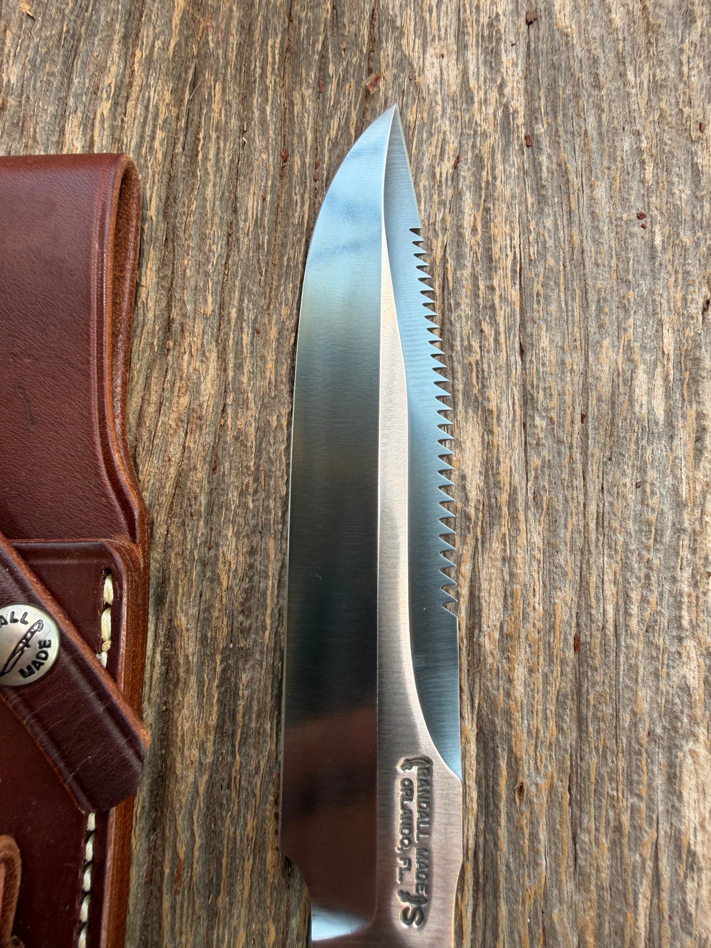 Randall Model 1-7 Honduran Rosewood Stainless NSH Aluminum Butt Sawteeth black Spacers