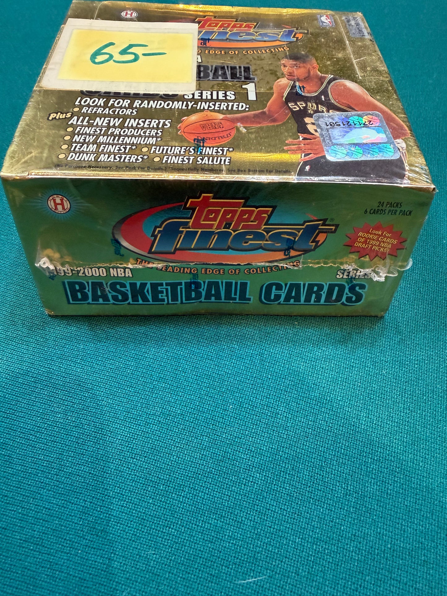 1999/2000 Finest Basketball Hobby Box Series 1 (24) packs per box. Factory Sealed!