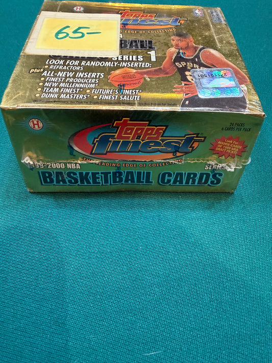 1999/2000 Finest Basketball Hobby Box Series 1 (24) packs per box. Factory Sealed!