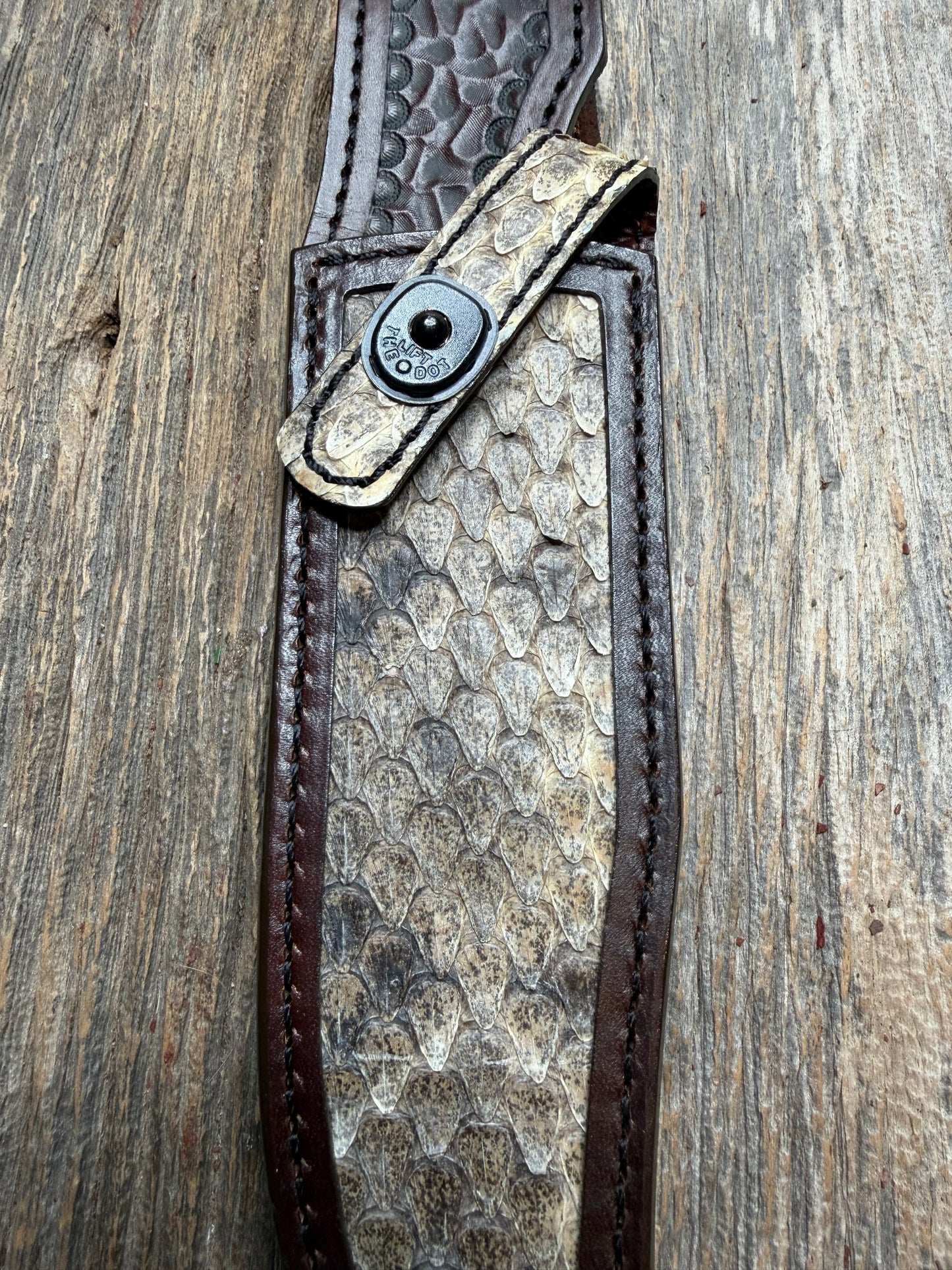 Randall Model Nordic Dealer Special with Western Diamondback RattleSnake skin from Treeman Sheaths.