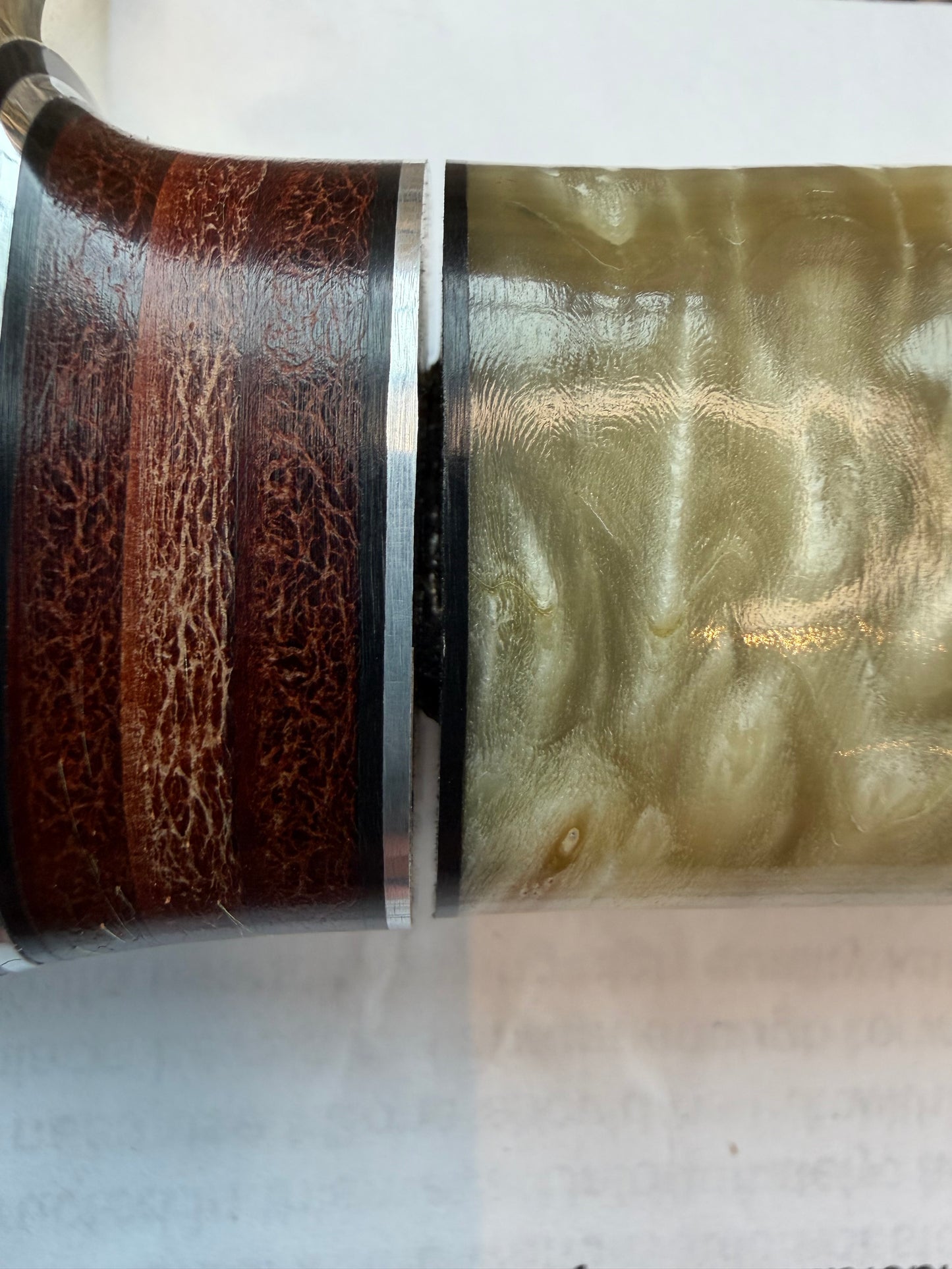 Randall Model 25-5 Trapper in Musk Ox and stacked Leather Stainless Steel NSH