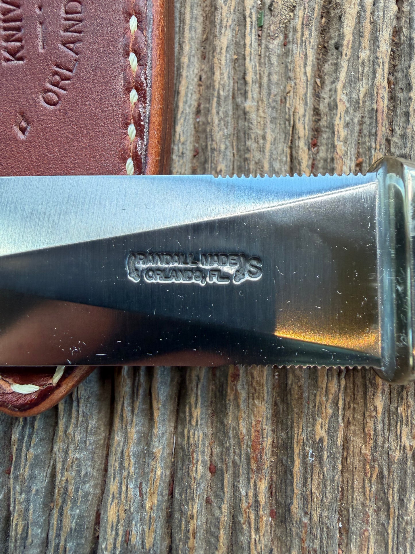 New in Paper Randall Model 24 Guardian in Black Micarta Nickel hilt, Stainless, black and aluminum spacers.