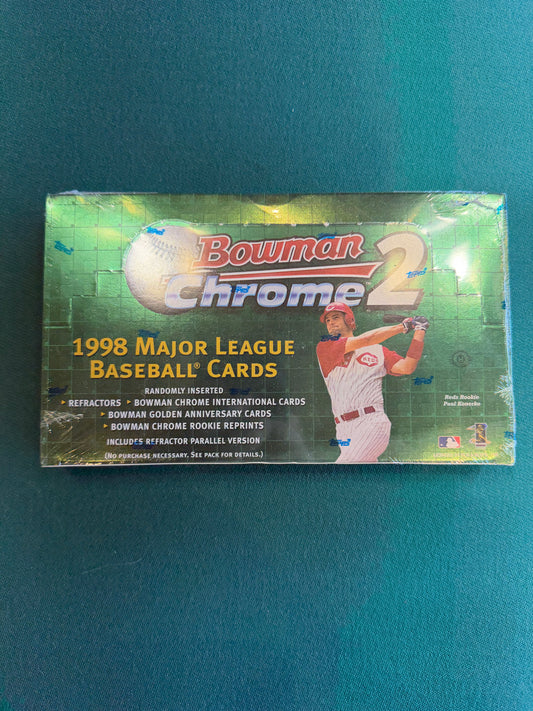 1998 Bowman Chrome Baseball Sealed Hobby Box FACTORY SEALED HOBBY BOX