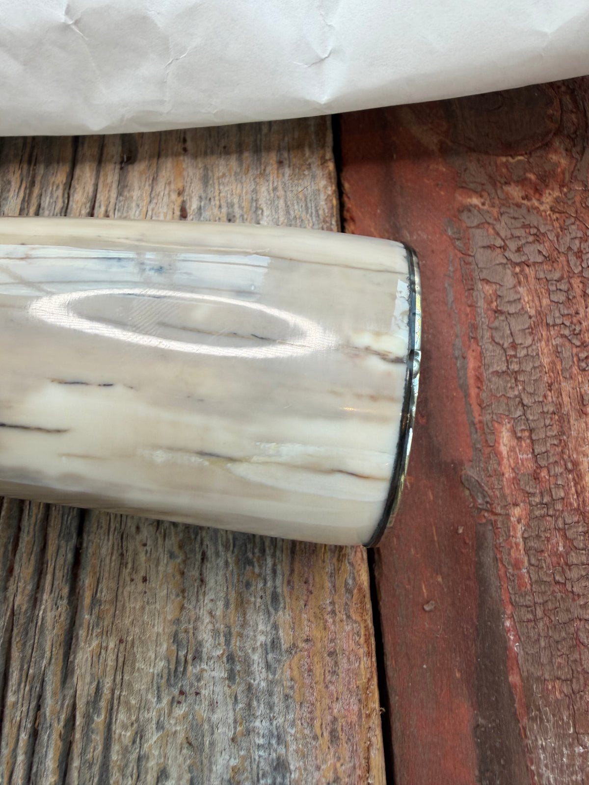 New in Paper Randall Model 12-8 Small Sasquatch with a nice piece of Fossil Walrus Ivory, Nickel Silver Hilt and butt plate.