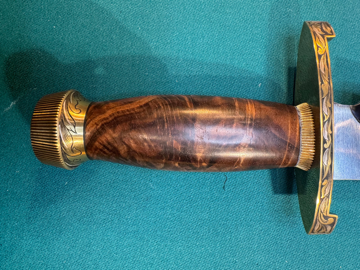 New in Paper Randall Large Sasquatch Brass Lugged Hilt Turkish Walnut #994 Jere Davidson engraved