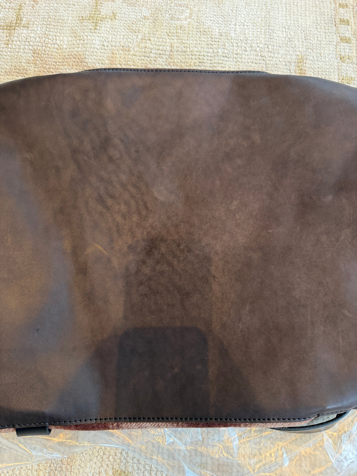 Rare Filson Mackinaw Wool Duffle Medium Brown Tan Ombre Wool and Leather NWT Made in USA - 20286180