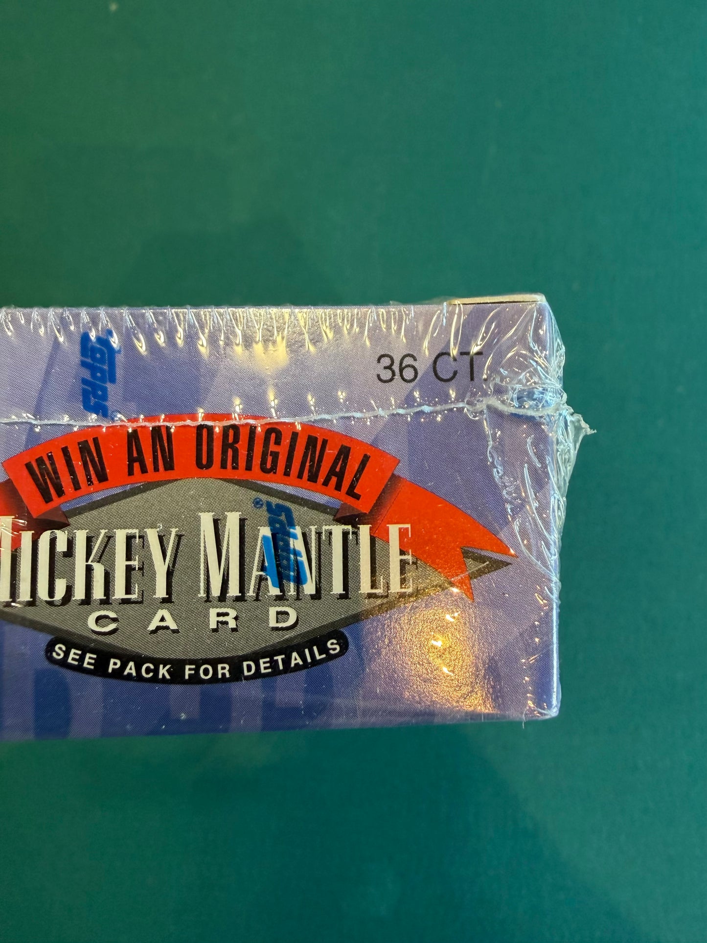 1996 TOPPS BASEBALL SERIES 2 FACTORY SEALED HOBBY BOX 36 PACKS MANTLE INSERTS REFRACTOR