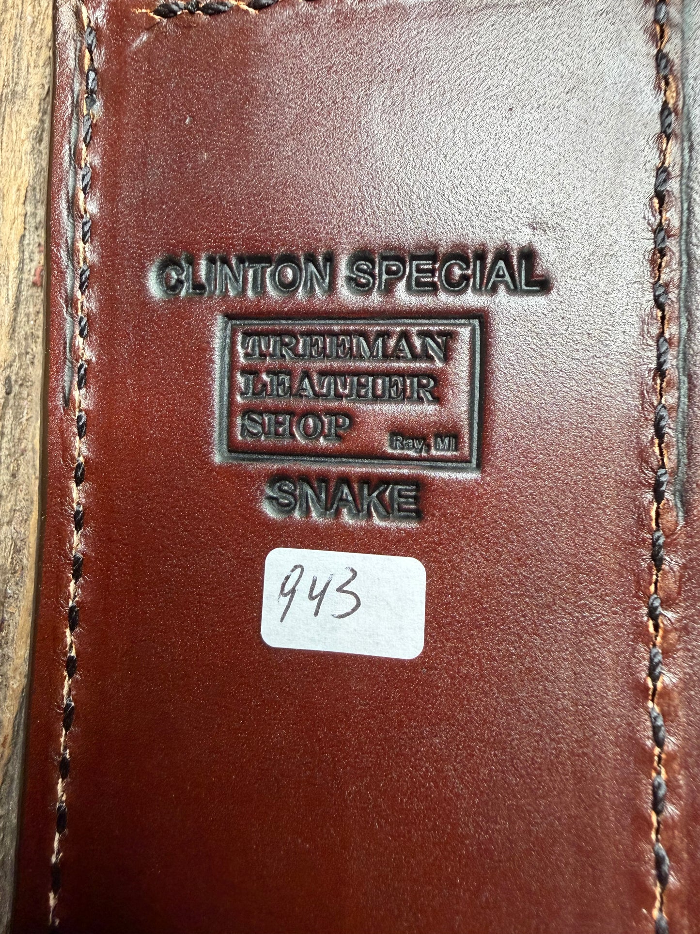 Randall Model Clinton Dealer Special with Exotic Prairie RattleSnake skin from Treeman Sheaths.