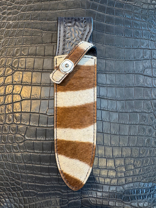 Randall Model Clinton Special TC Exotic Sheath in Zebra by Treeman.
