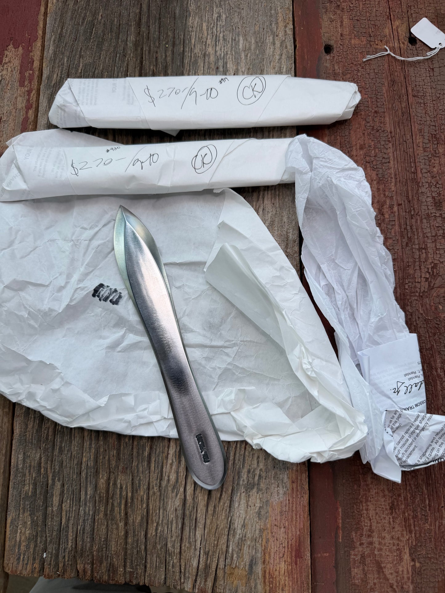 New in Paper Randall Knives Model 9-10 Pro Thrower