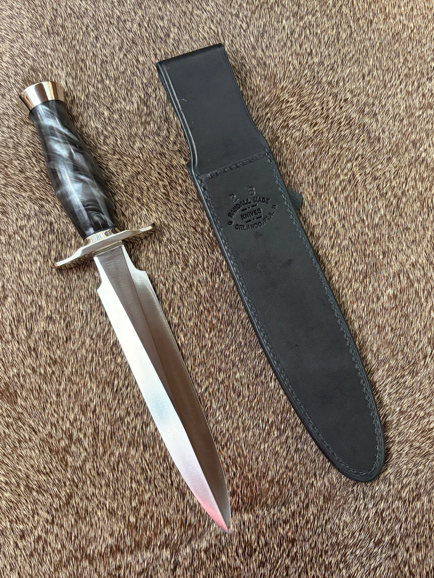 Model #2-8” Black and Silver Poly Pearl