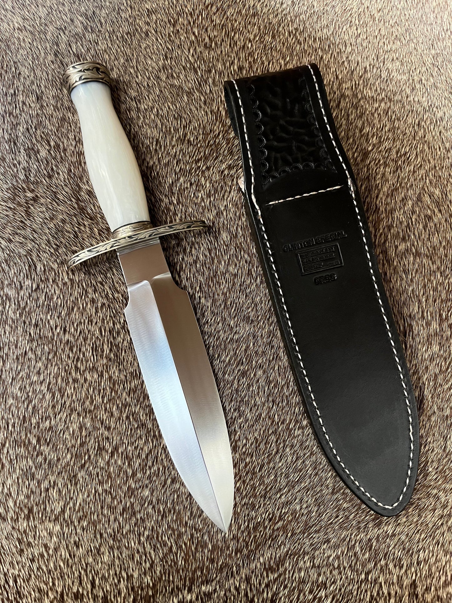 TC Special - Poly Pearl Engraved by Master Engraver Jere Davidson with Fine Silver Inlay