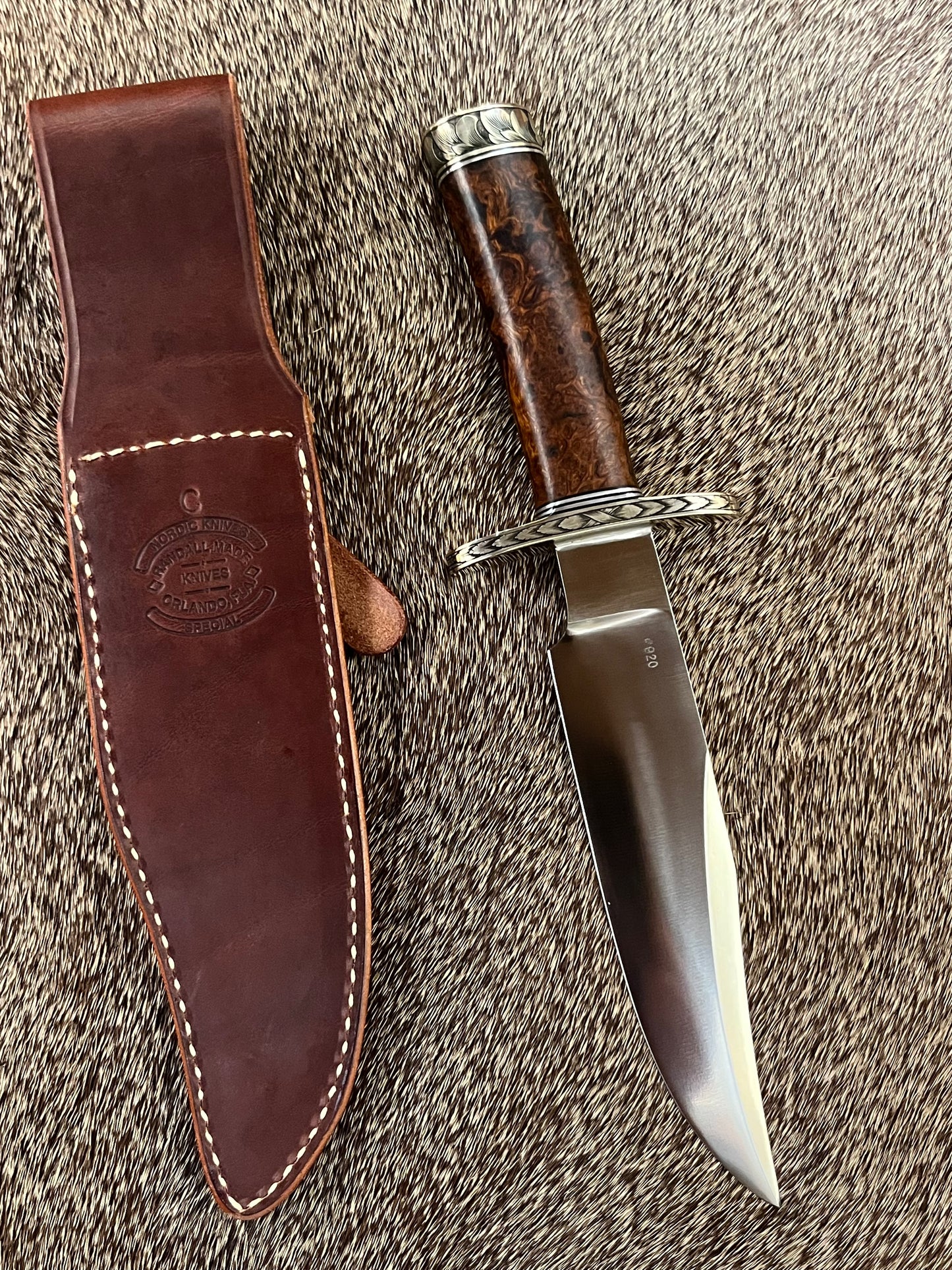 Nordic Special, Expedition  Grade Iron Wood, Nickel Silver Hardware and Engraved by Ron Skaggs