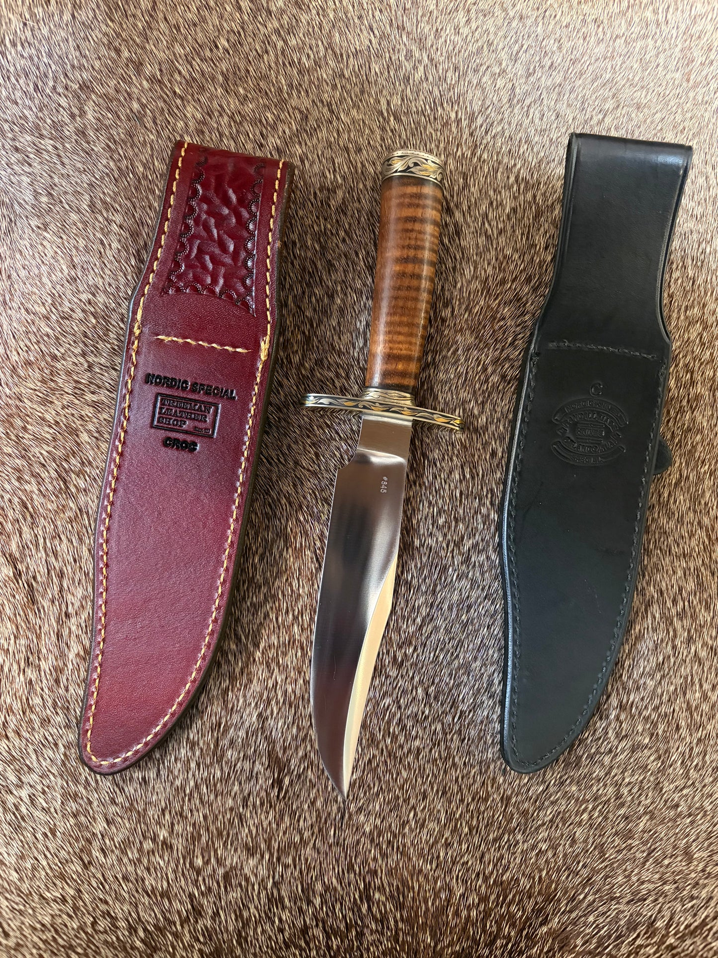Nordic Special, Expedition  Grade Curly Koa, Engraved by Master Engraver Jere Davidson with Gold Inlays