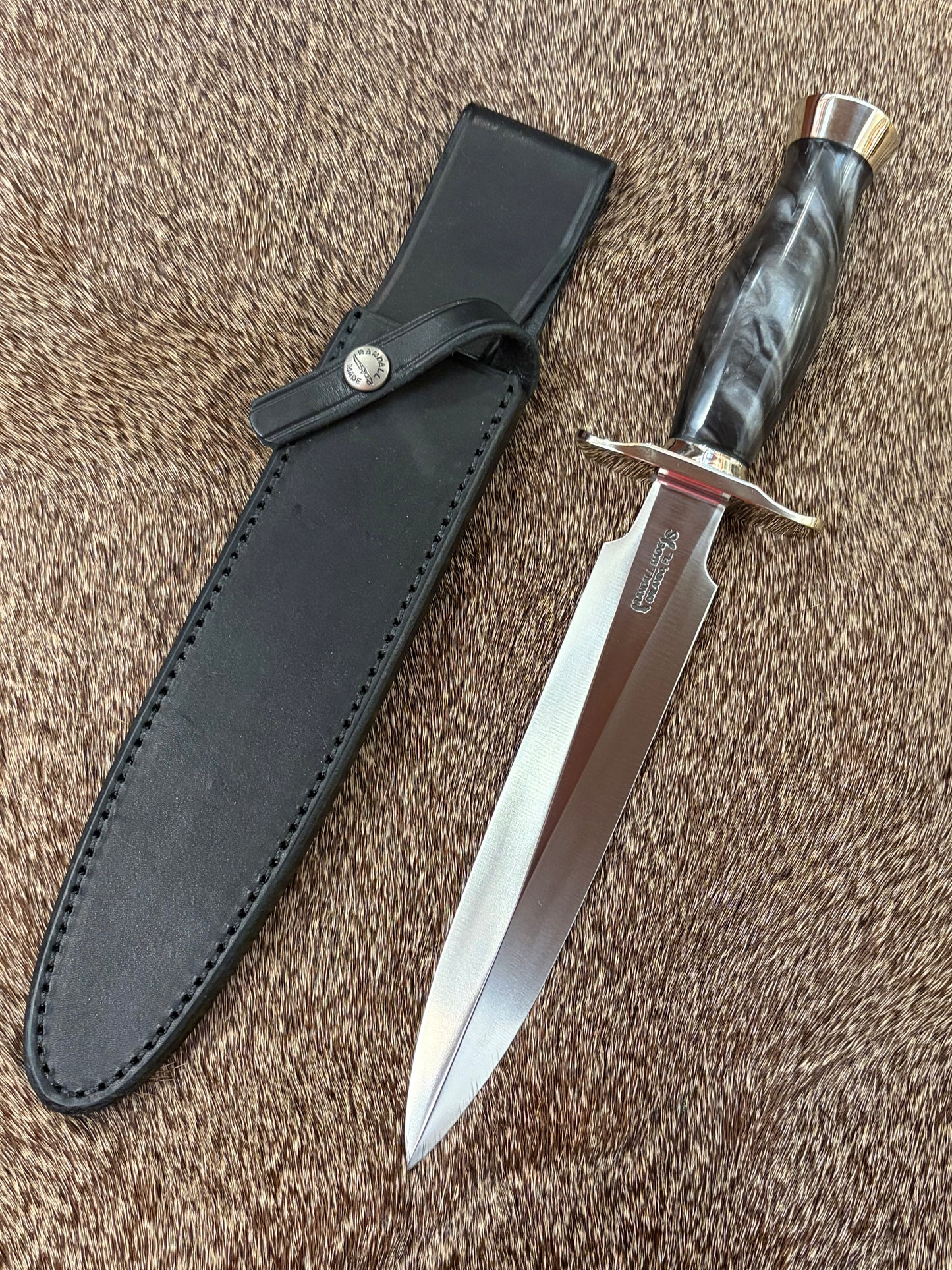 Model #2-8” Black and Silver Poly Pearl