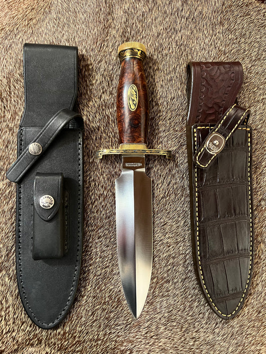 TC Special with Honduran Rosewood, Brass Lugged Hilt, Flanged Brass Butt Cap, Scalloped Brass Collar. Engraved by Master Engraver Jere Davidson