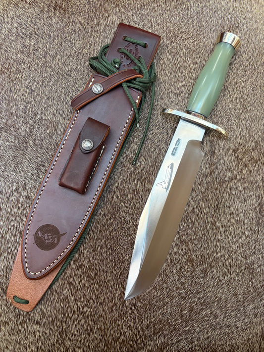 Randall Model 12-9” #14 Grind with NASA Lime G-10, NASA sheath and certificate. Rare bird!!