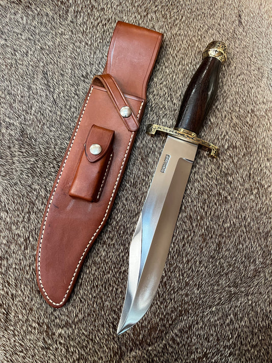 Model 12-9” Sportsman Bowie Engraved by Master Engraver JR French