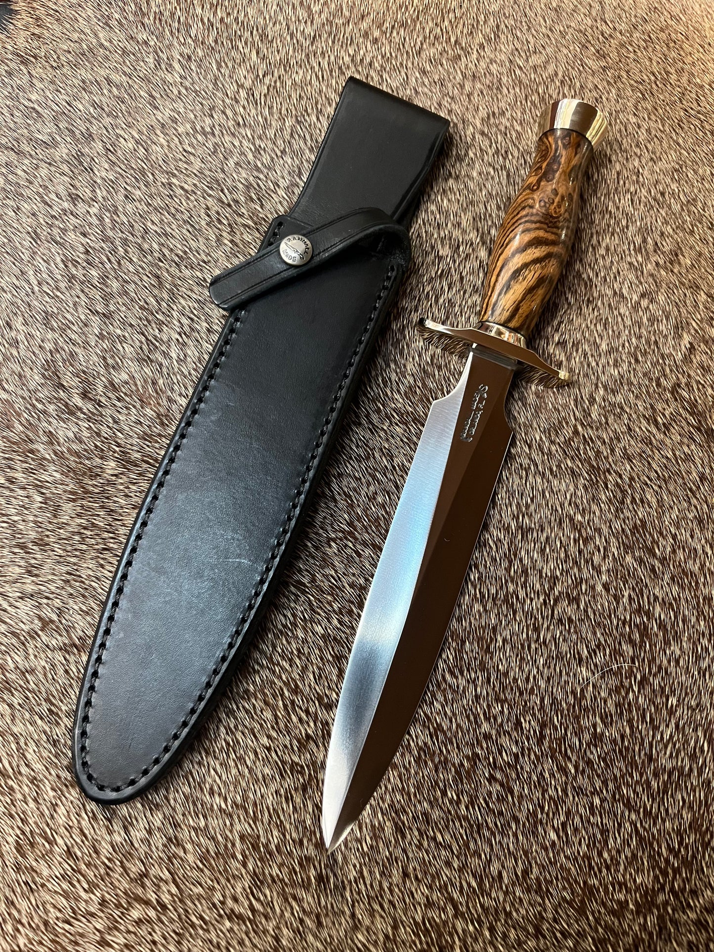 Model 2-8” with Beautiful Bocote Wood Handle