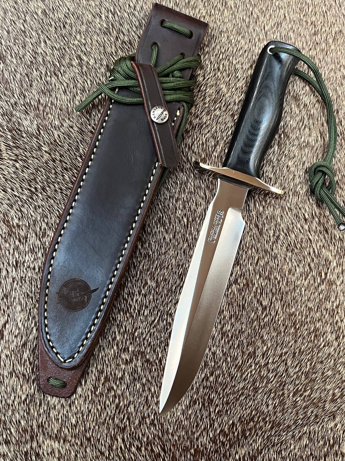Model 16-7” Special Fighter #1 NASA Black Canvas Micarta