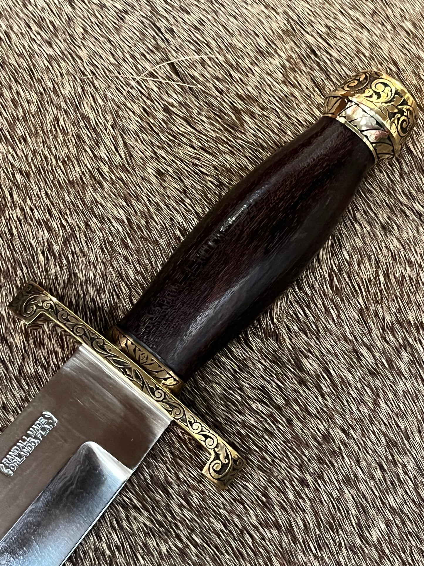 Model 12-9” Sportsman Bowie Engraved by Master Engraver JR French