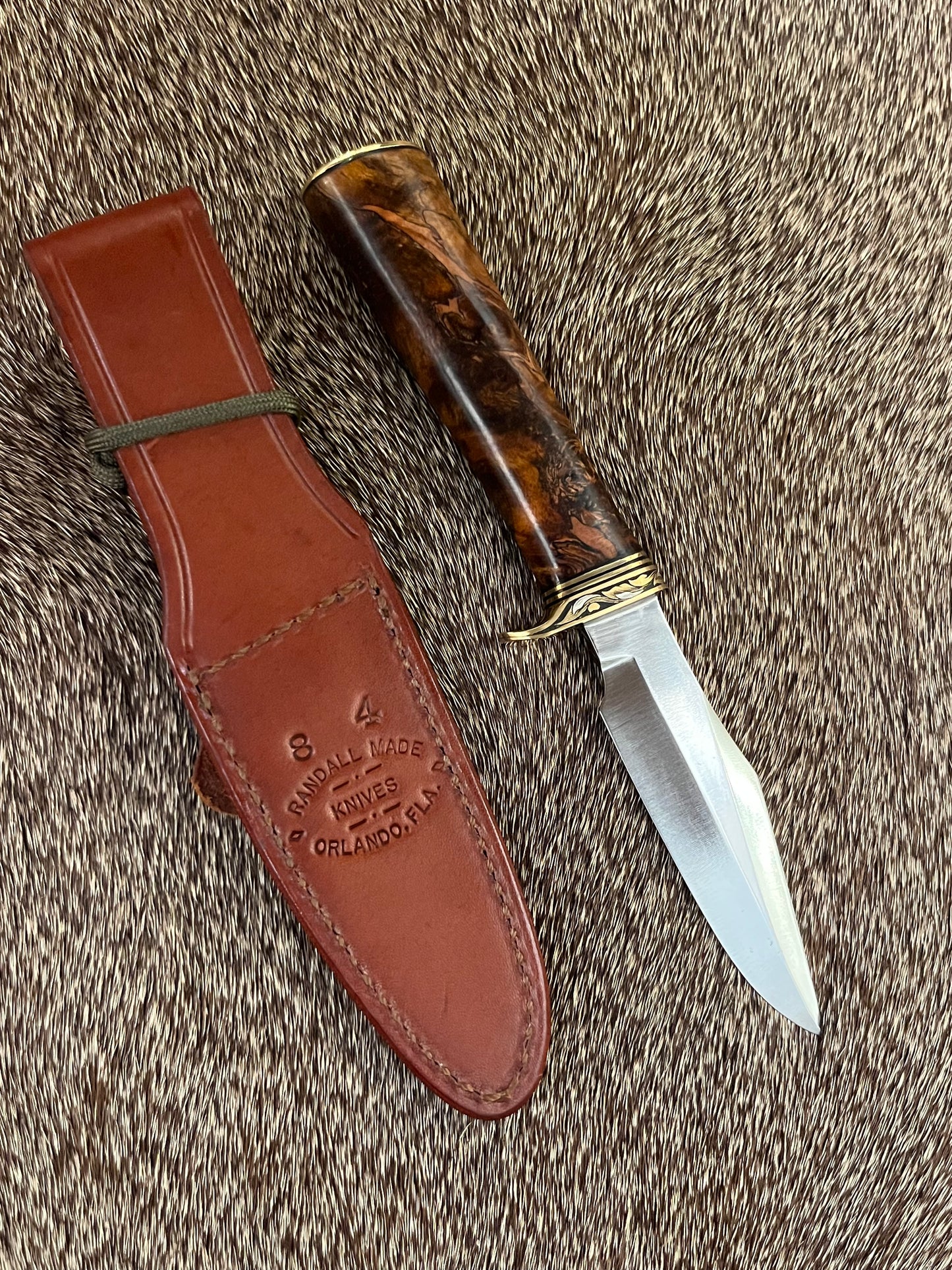 Model 8, Bird & Trout with Beautiful Iron Wood and Engraved by Jere Davidson with Fine Silver Inlays