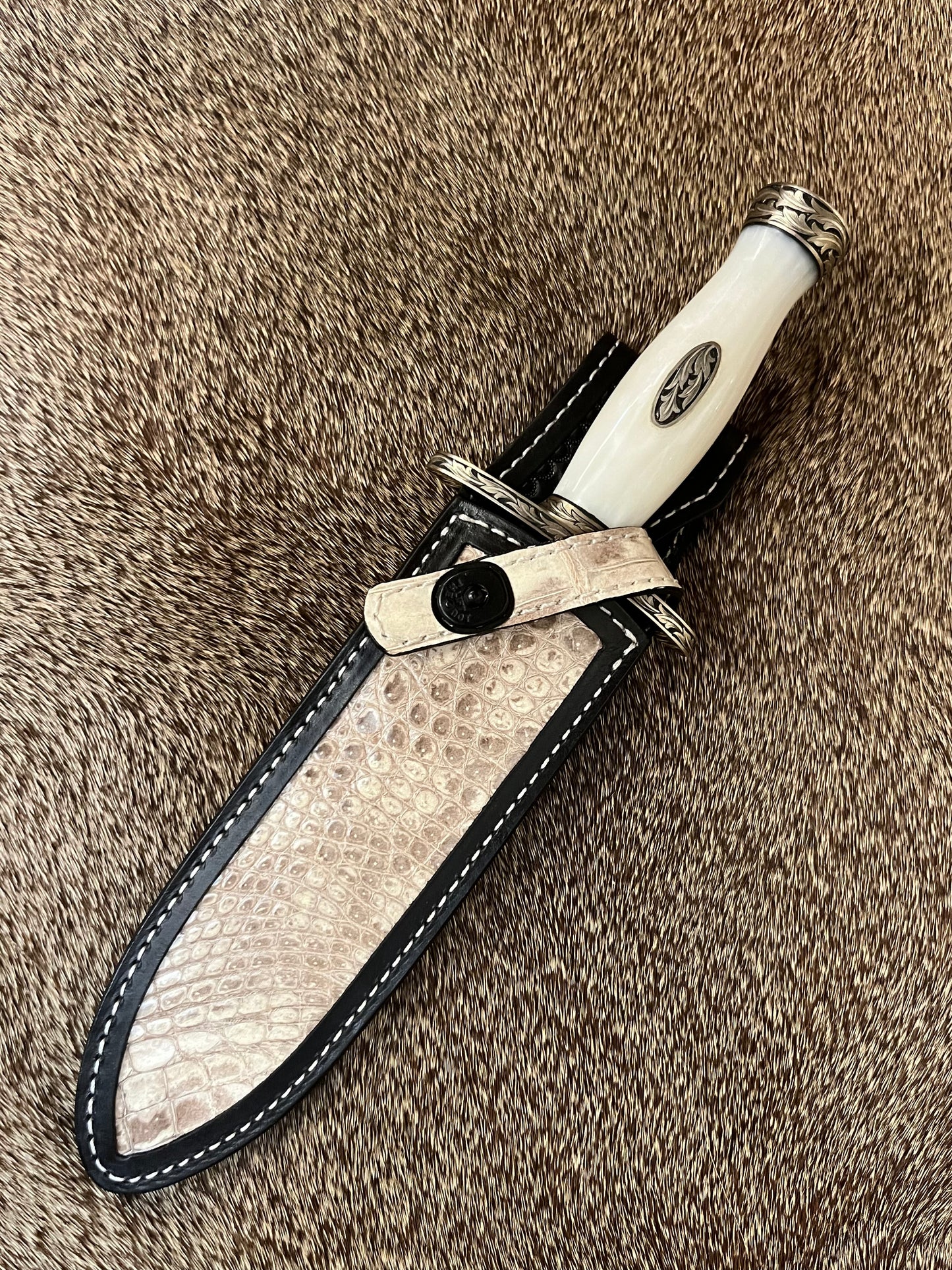 TC Special - Poly Pearl Engraved by Master Engraver Jere Davidson with Fine Silver Inlay