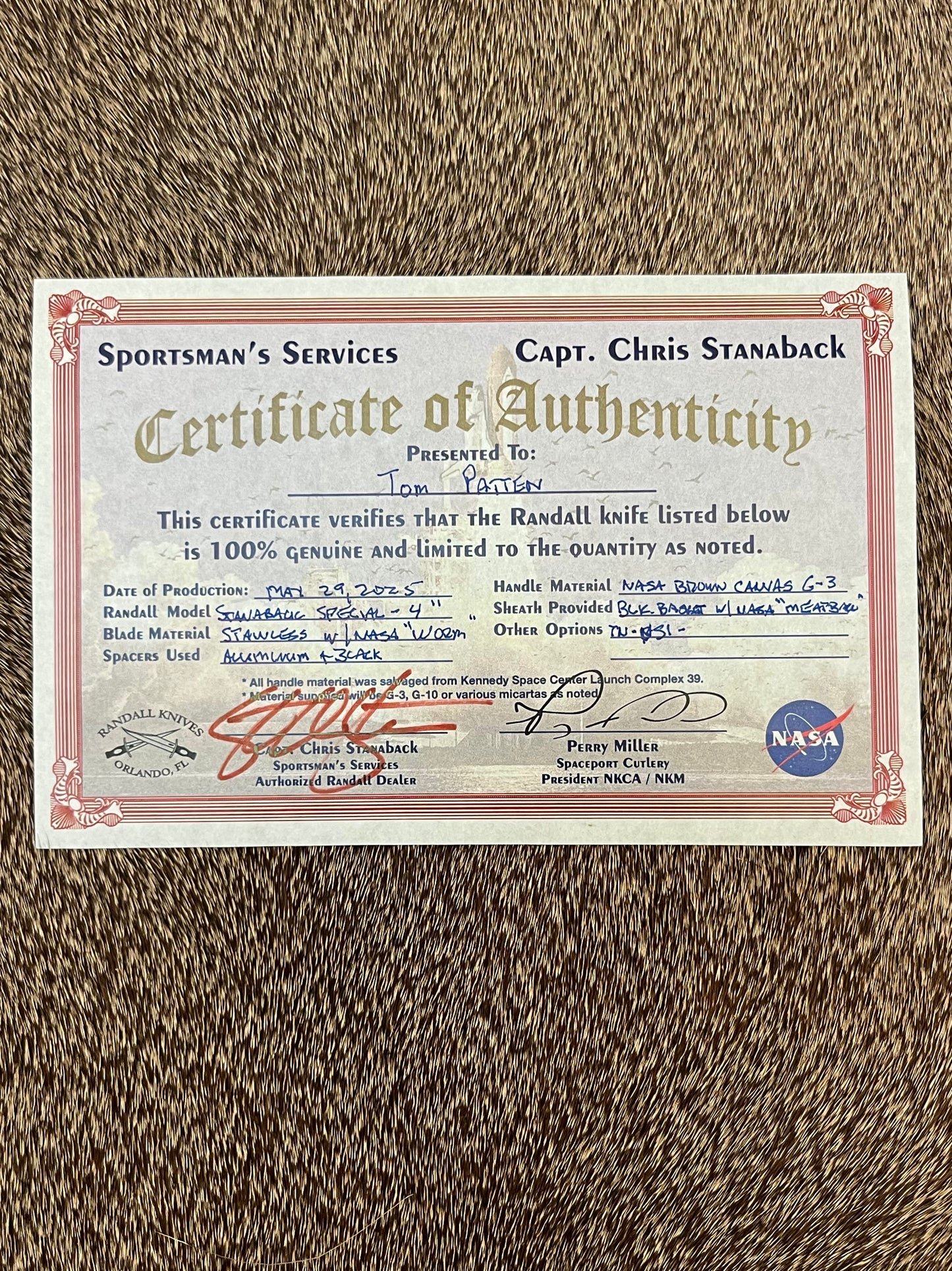 Stanaback Special              NASA 1 of 40th