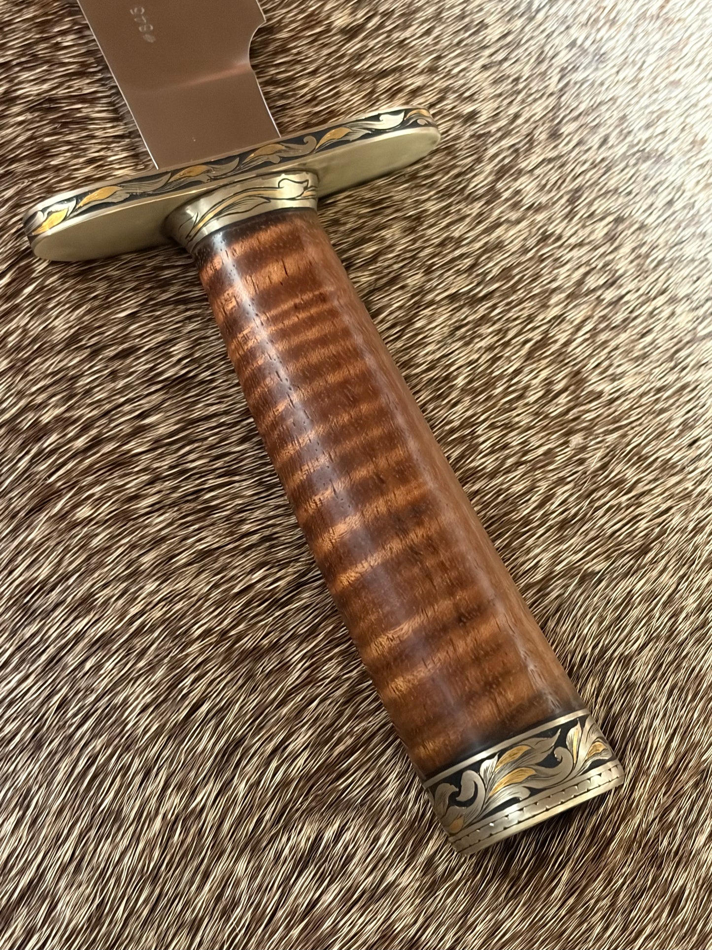 Nordic Special, Expedition  Grade Curly Koa, Engraved by Master Engraver Jere Davidson with Gold Inlays