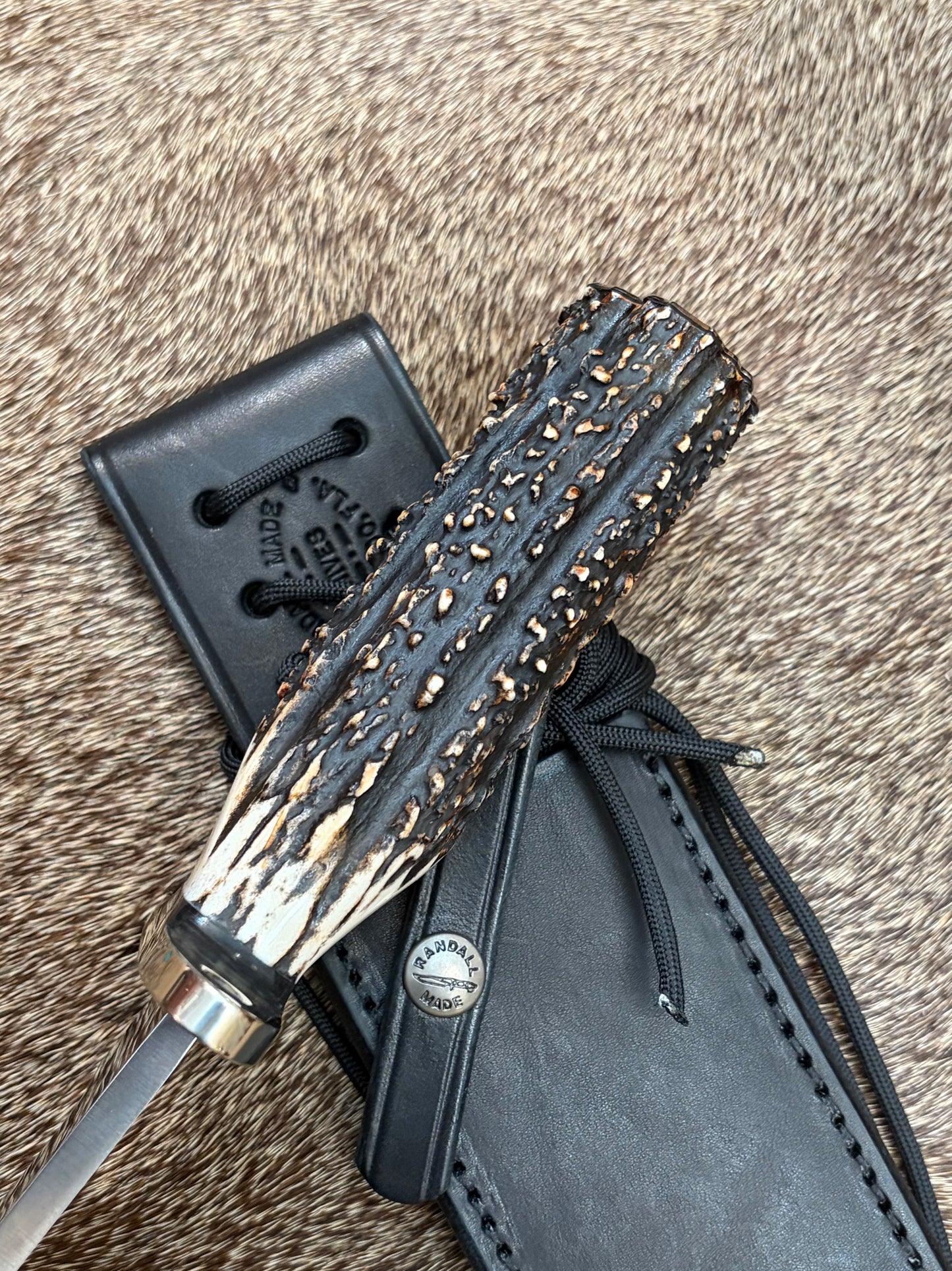 #12-9” #14 Grind Sportsman Bowie                                            Beautiful Popcorn Stag
