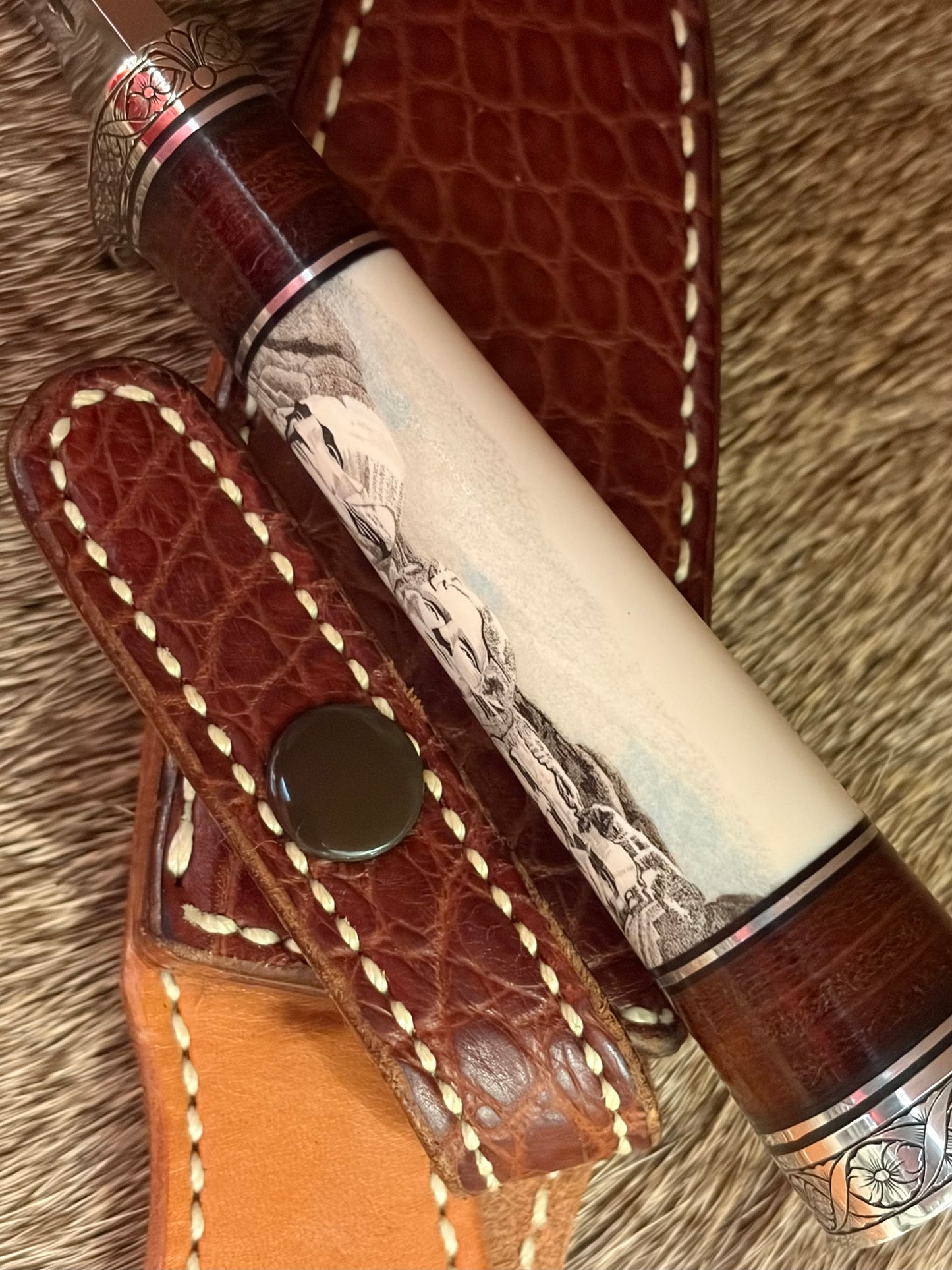Model 26 Pathfinder, Rick Bowles Scrim, Engraved by Master Engraver Steven Fiddler