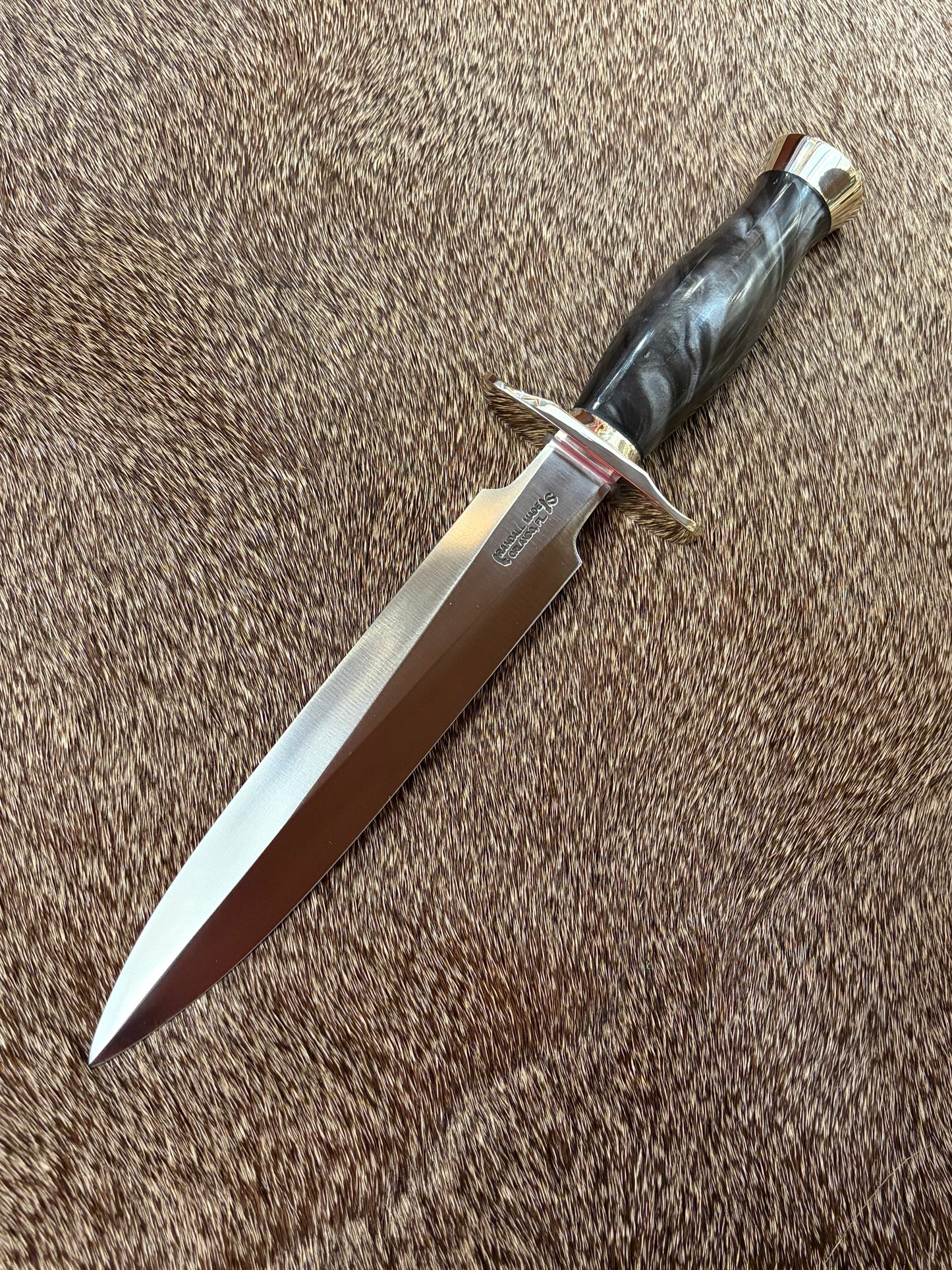 Model #2-8” Black and Silver Poly Pearl