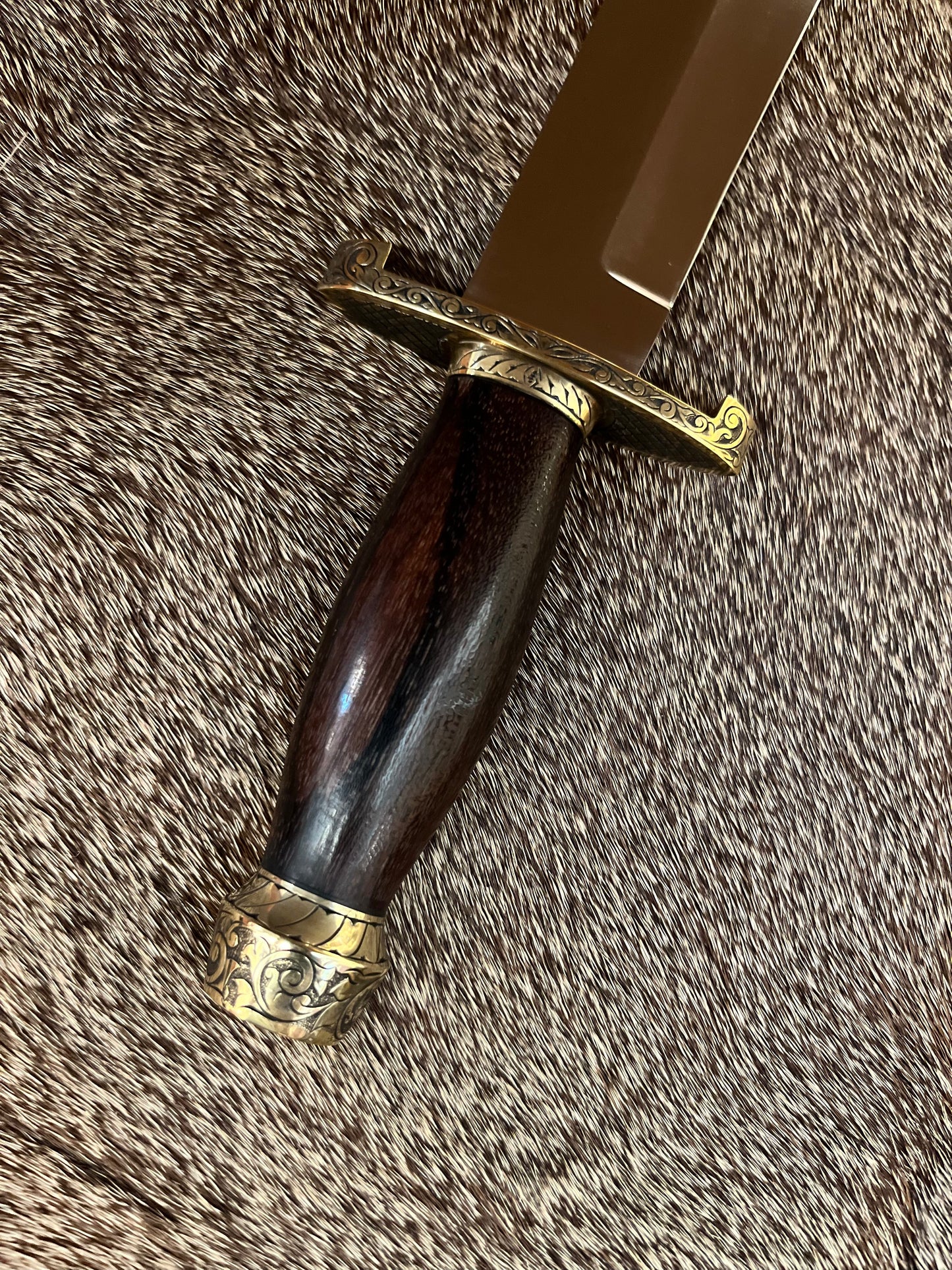 Model 12-9” Sportsman Bowie Engraved by Master Engraver JR French