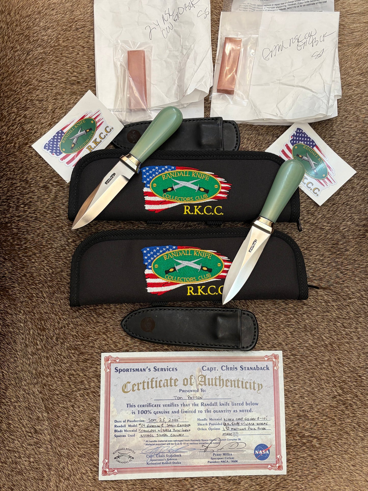 Model 24 - Guardian and Gambler NASA Lime Green G-10